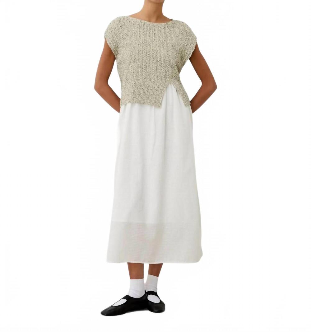 NEW DIARTE toledo top in marble ecru